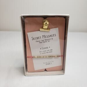 Morse Code Bracelet and Mini Frame Set